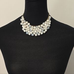 Layered Beaded Statement Choker/Bib Necklace